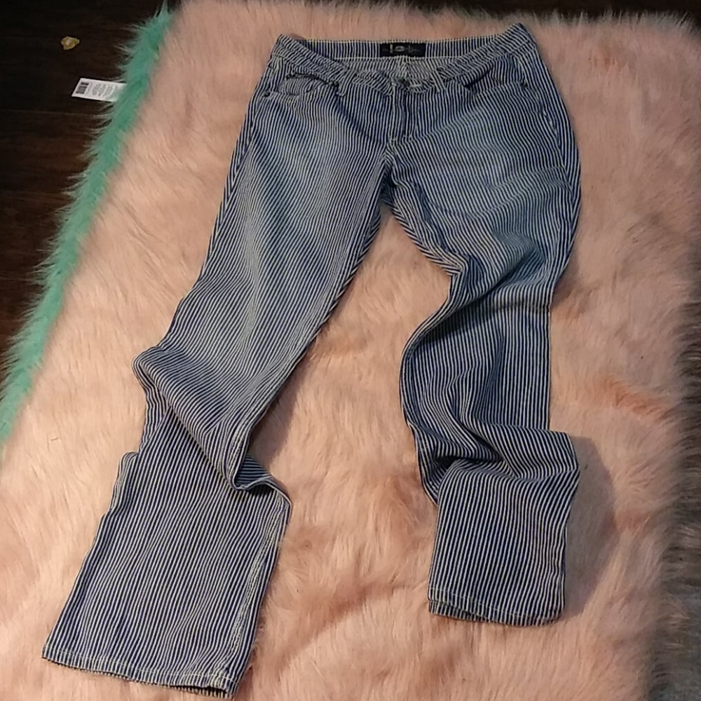 Lei stripped jeans